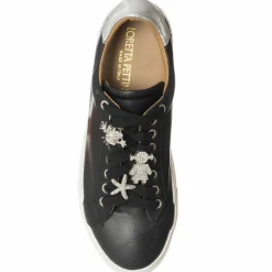 Hot Loretta Pettinari Sneakers en Cuir Neila noires - Plateforme 3.5 cm