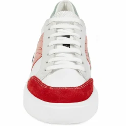 Femme Geox Sneakers en Cuir Ottaya blanc/multicolore