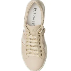 Online Patrizia Pepe Sneakers en Cuir Peno beiges