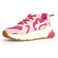 Hot W6YZ Sneakers en Cuir Sarah beiges
