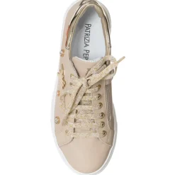 Outlet Patrizia Pepe Sneakers en Cuir Serafina beiges