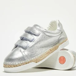 Outlet Canal Saint Martin Sneakers en Cuir Wonder argentées