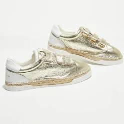 Discount Canal Saint Martin Sneakers en Cuir Wonder dorées