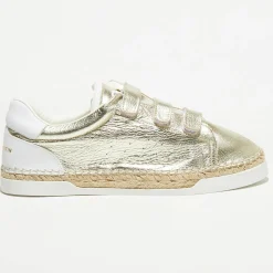 Discount Canal Saint Martin Sneakers en Cuir Wonder dorées