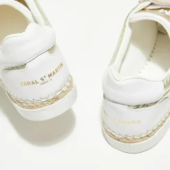 Discount Canal Saint Martin Sneakers en Cuir Wonder dorées