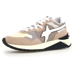 Homme W6YZ Sneakers en Cuir Yak beiges