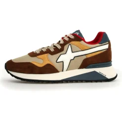 Homme W6YZ Sneakers en Cuir Yak beiges