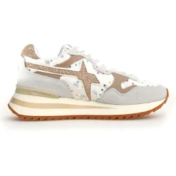 Hot W6YZ Sneakers en Cuir Yak beiges