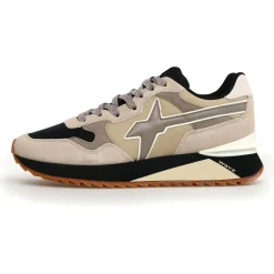 Homme W6YZ Sneakers en Cuir Yak beiges