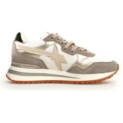 Hot W6YZ Sneakers en Cuir Yak taupe