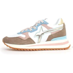 New W6YZ Sneakers en Cuir Yak taupe