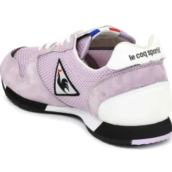 Clearance Le Coq Sportif Sneakers en Mesh & Velours de Cuir Made in France Race orchidée