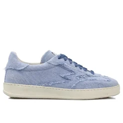 New Moa Concept Sneakers en Velours de Cuir bleu