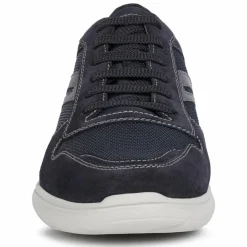 Homme Geox Sneakers en Velours de Cuir Sestiere bleu marine