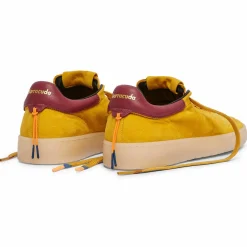 Femme Barracuda Sneakers en Velours de cuir Isabella jaunes