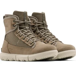 Homme Sorel Sneakers en Velours de Cuir & Nylon imperméables Explorer™ Mission beiges