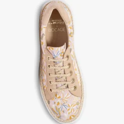 New Bocage Sneakers Loris imprimées pêche