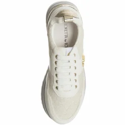 Hot Loretta by Loretta Sneakers Lurex blanc/doré