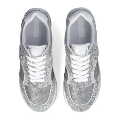 Femme Liu-Jo Sneakers Maxi Wonder Argentées