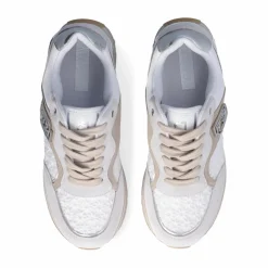 Discount Liu-Jo Sneakers Maxi Wonder Blanches Cassées