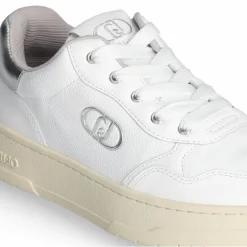 Femme Liu-Jo Sneakers Me en Cuir blanches