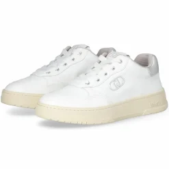 Femme Liu-Jo Sneakers Me en Cuir blanches