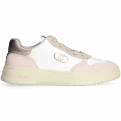 Femme Liu-Jo Sneakers Me en Cuir peche