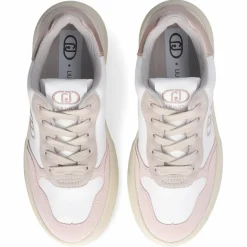 Femme Liu-Jo Sneakers Me en Cuir peche
