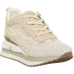 Hot CafèNoir Sneakers Moana beige/doré - Talon 5 cm