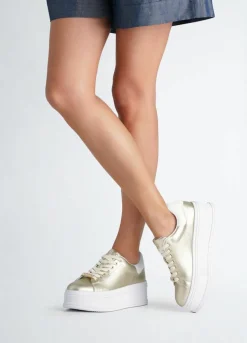 Discount Liu-Jo Sneakers Selma Dorées