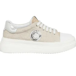 Femme Patrizia Pepe Sneakers Shina beige/argenté