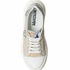 Femme Patrizia Pepe Sneakers Shina beige/argenté