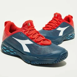 Homme Diadora Sneakers tennis Speed bleu/rouge