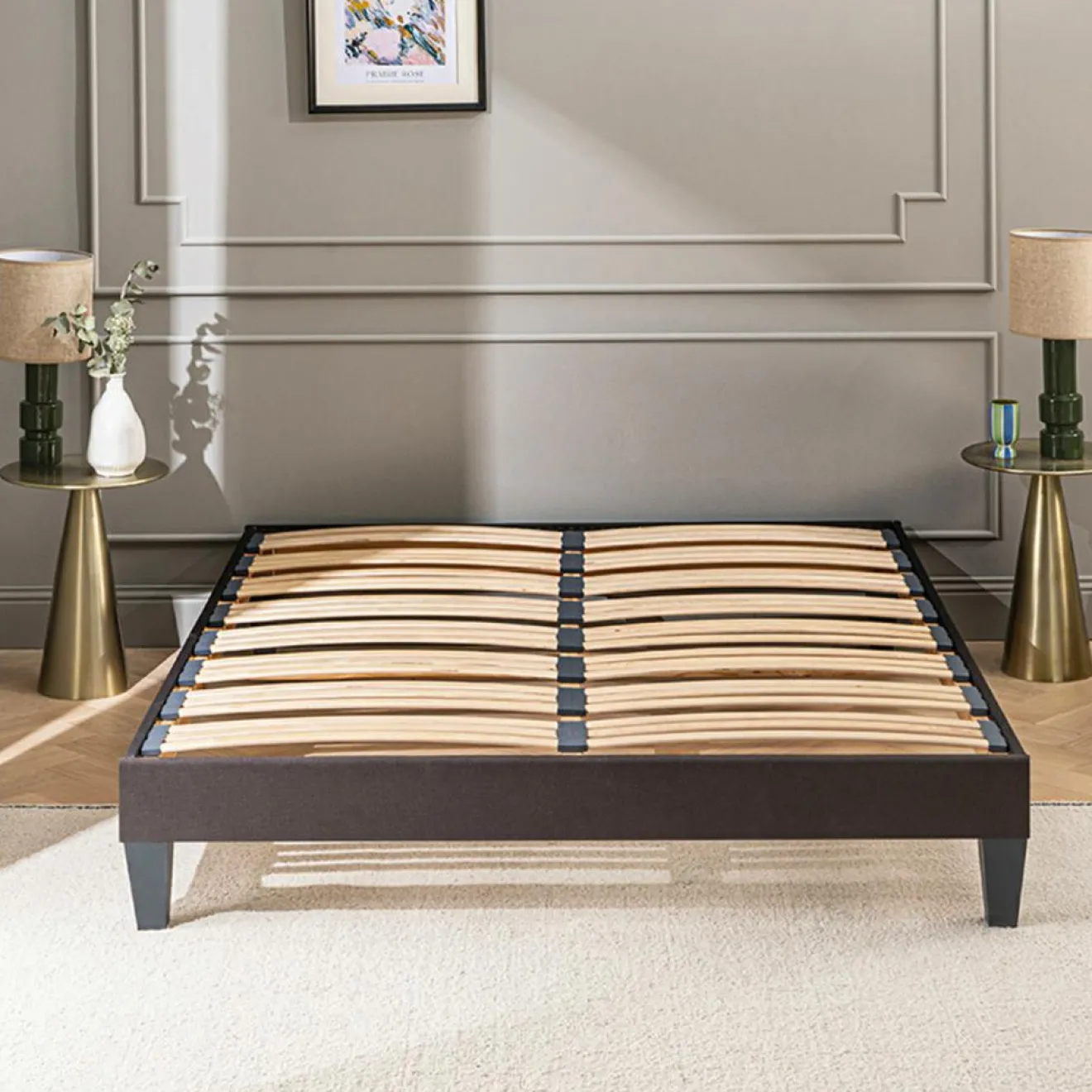 Hypsom Sommier Kit 15 bois - 180x200 cm