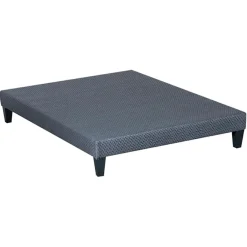 Hypsom Sommier tapissier à lattes en Kit Délicatesse gris - 140x200 cm