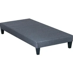 Hypsom Sommier tapissier à lattes en Kit Délicatesse gris - 90x200 cm