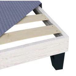 Outlet Hypsom Sommier tapissier à lattes en Kit Délicatesse gris - 140x190 cm