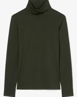 Femme Marc O'Polo Sous pull en Coton mélangé Manches longues kaki