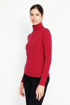 Discount Assuili Sous-pull en Soie mélangée bordeaux