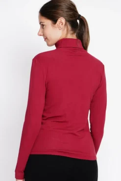 Discount Assuili Sous-pull en Soie mélangée bordeaux