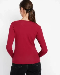 Femme Assuili Sous-pull Senda bordeaux
