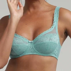 Femme Playtex Soutien-gorge Coeur Croisé Feminin Dentelle bleu turquoise