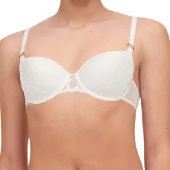 Online Chantelle Soutien-gorge Coque Corbeille Memory Fleurs ivoire/doré