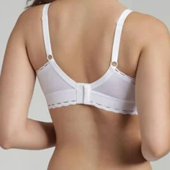 Playtex Soutien-gorge en Coton Bio sans armatures Coeur Croisé blanc