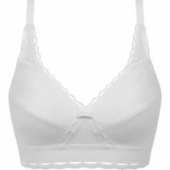 Playtex Soutien-gorge en Coton Bio sans armatures Coeur Croisé blanc