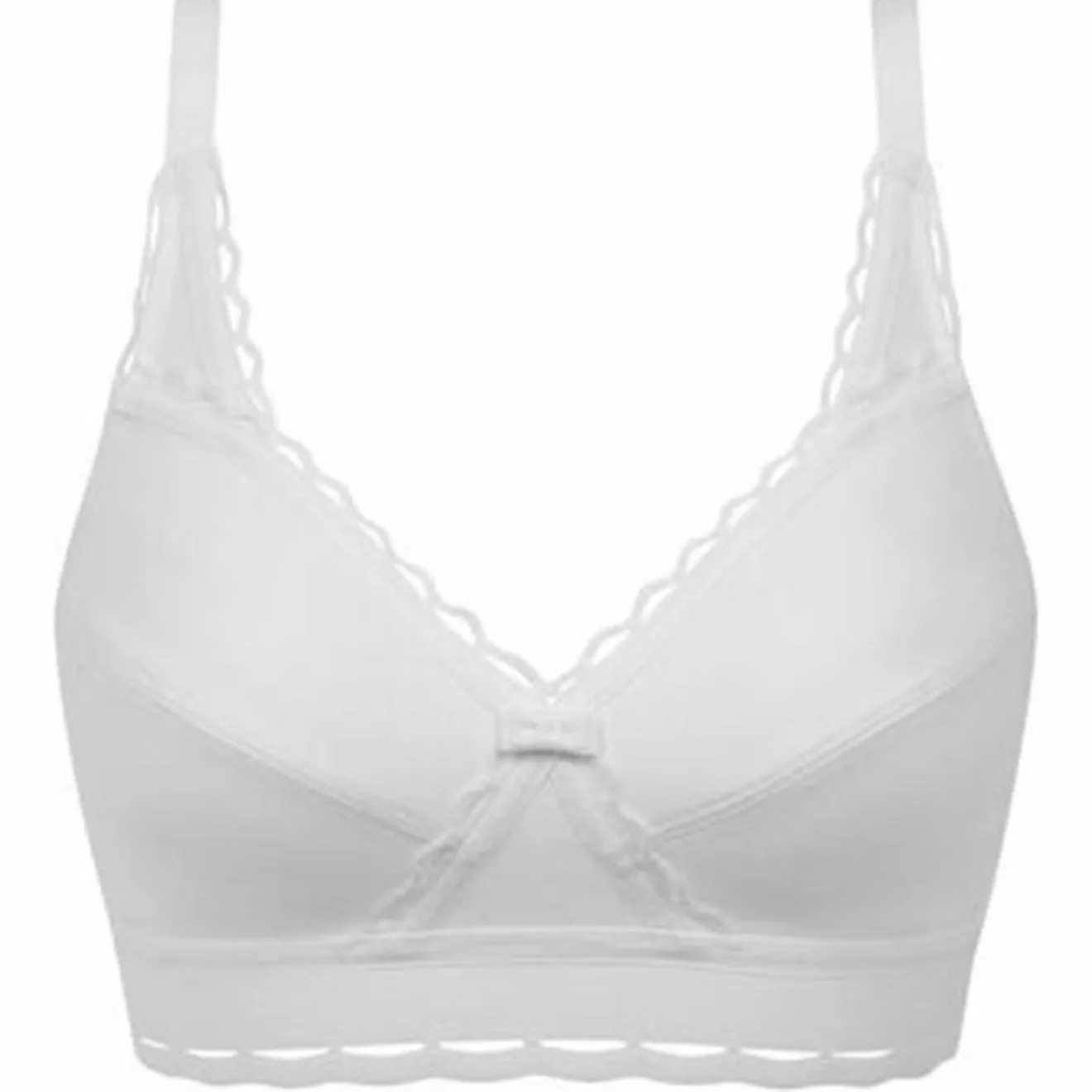 Playtex Soutien-gorge en Coton Bio sans armatures Coeur Croisé blanc
