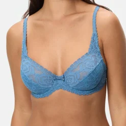 New Playtex Soutien-gorge Flower Elegance bleu océan