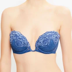 Outlet La Perla Soutien-gorge push-up Amethyst denim