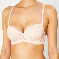 Femme Huit Soutien-gorge Push-Up en Soie mélangée Portofino rose