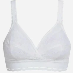 New Playtex Soutien-gorge sans armatures Coeur Croisé Féminin blanc